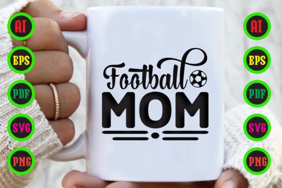 Football Mom SVG Design for Creative Projects
