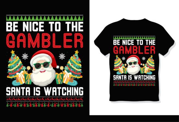 Gambler Santa Christmas T-Shirt: The Ultimate Design for DIY Enthusiasts and Crafters