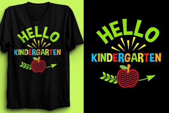 HELLO KINDERGARTEN T-Shirt Design Vector