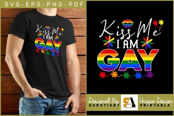 Kiss Me I’m Gay Funny Pride Month Design: A Creative Expression for Inclusive Celebrations
