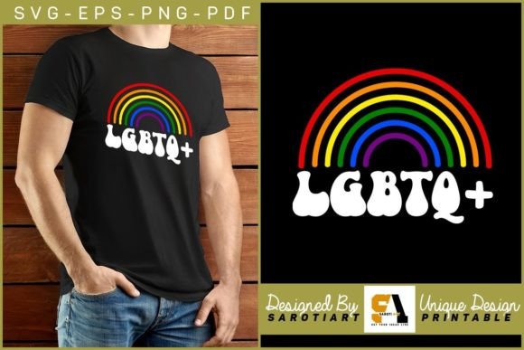 LGBTQ Gay Rainbow Sublimation Design SVG