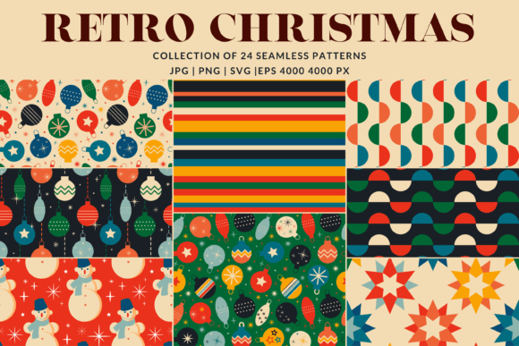 Retro Christmas Patterns Set: A Strategic Asset for Modern Branding and Creative Projects