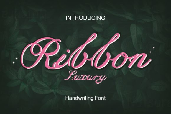 Ribbon Luxury: The Elegant Script Font for Timeless Design