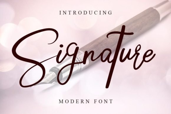 Signature: A Versatile Script Font for Professional and Personal Design Projects