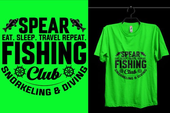Spear Eat Sleep Fishing T-Shirt Design: A Strategic Asset for Print-on-Demand and Creative Workflows