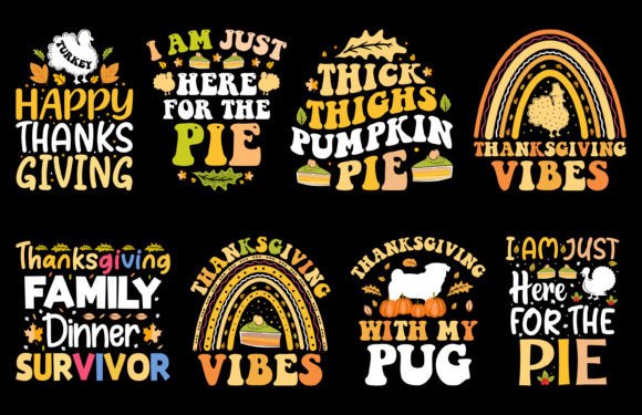 Thanksgiving Day T-Shirt Design Bundle: A Creative Resource for Designers and Entrepreneurs