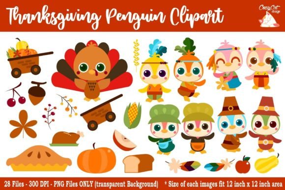 Thanksgiving Penguin: A Versatile Clip Art Asset for Creative and Professional Use